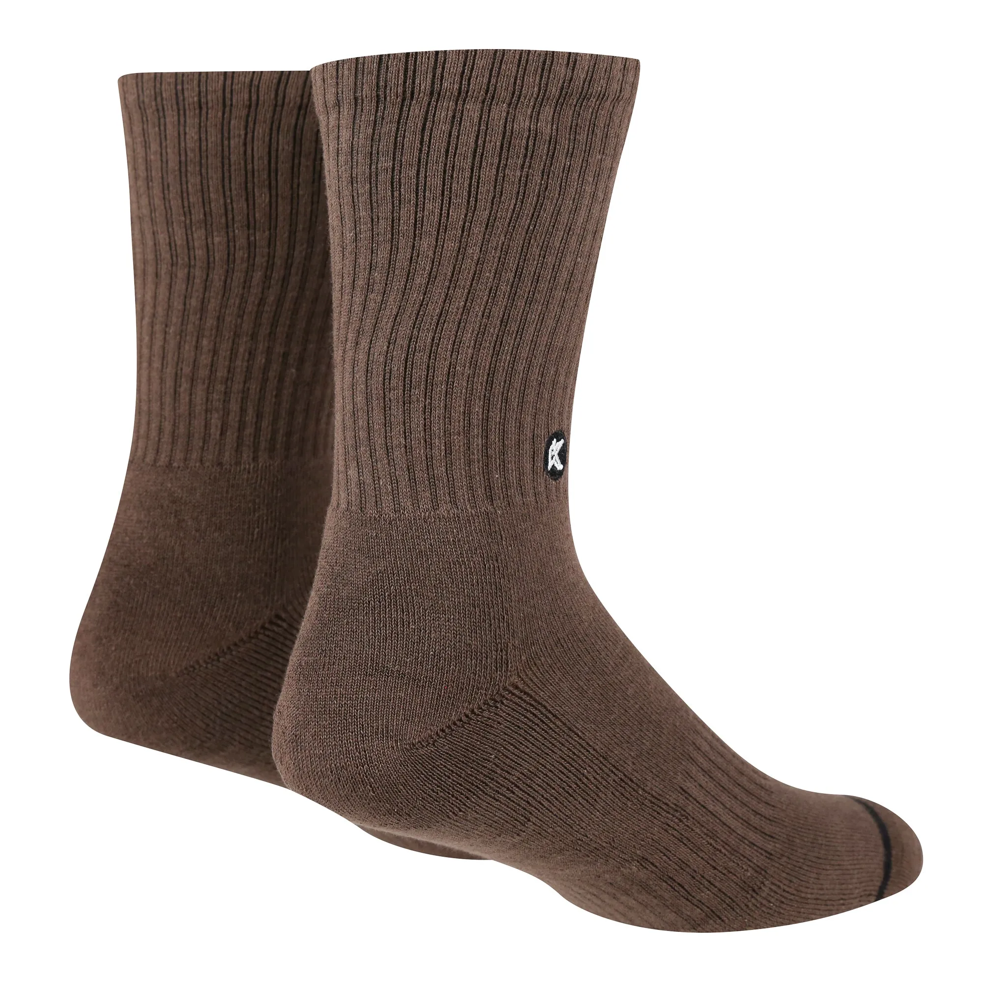 3 Pack Walnut Crew Sock