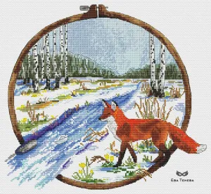 Babbling Brooks - PDF Cross Stitch Pattern