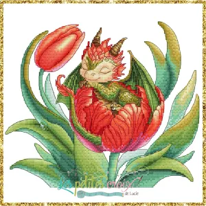 Baby Dragon - PDF Cross Stitch Pattern