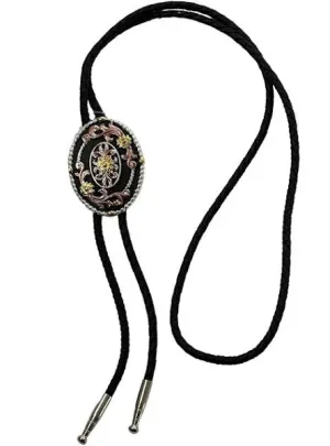 Bolo Tie ~ Oval Tri Color