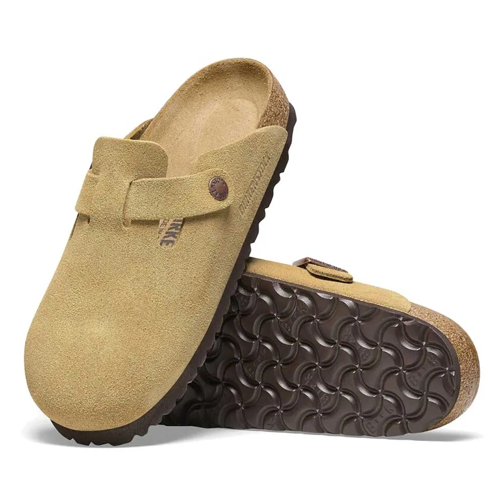 Boston Soft Footbed - Latte Cream Suede - Regular/Wide