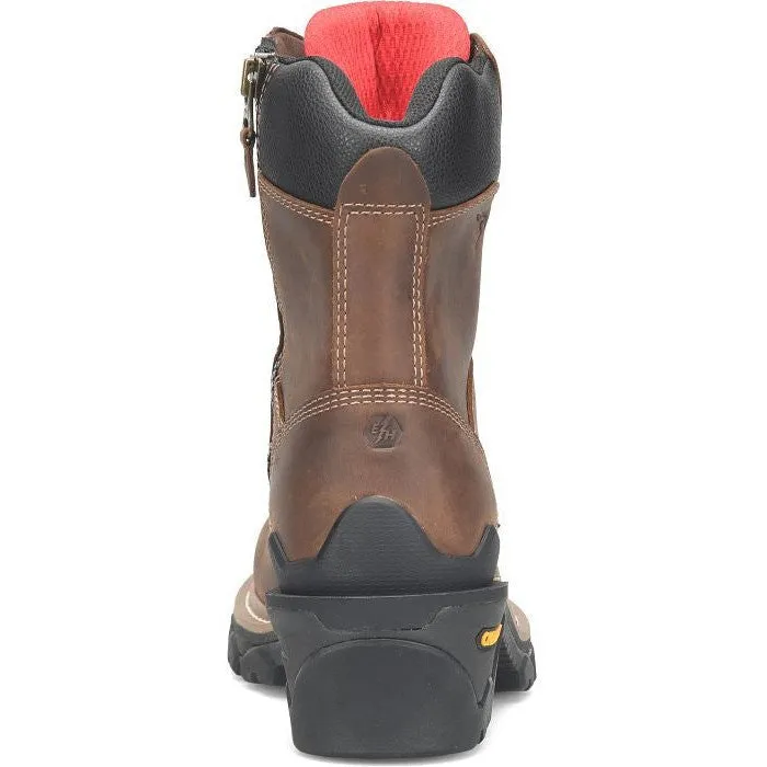 Carolina Men's Cardinal 8" Comp Toe WP Side Zip Work Boot -Brown- CA7839