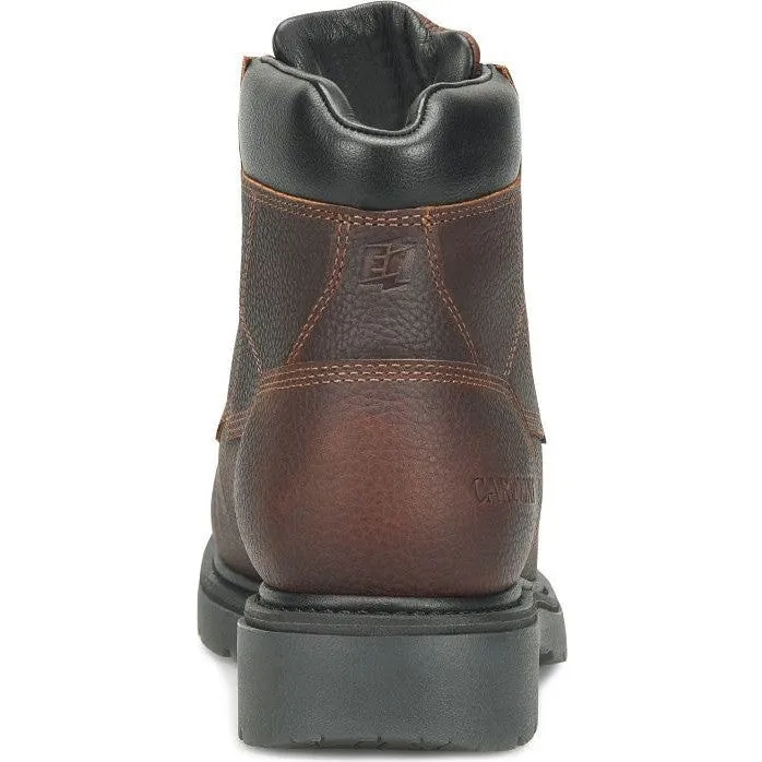 Carolina Men's Dice 6" Waterproof Slip Resistant Work Boot -Brown- CA6011