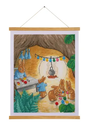 CAS-PRBT901L: Crystal Art 35x45cm Scroll Kit - The Burrow