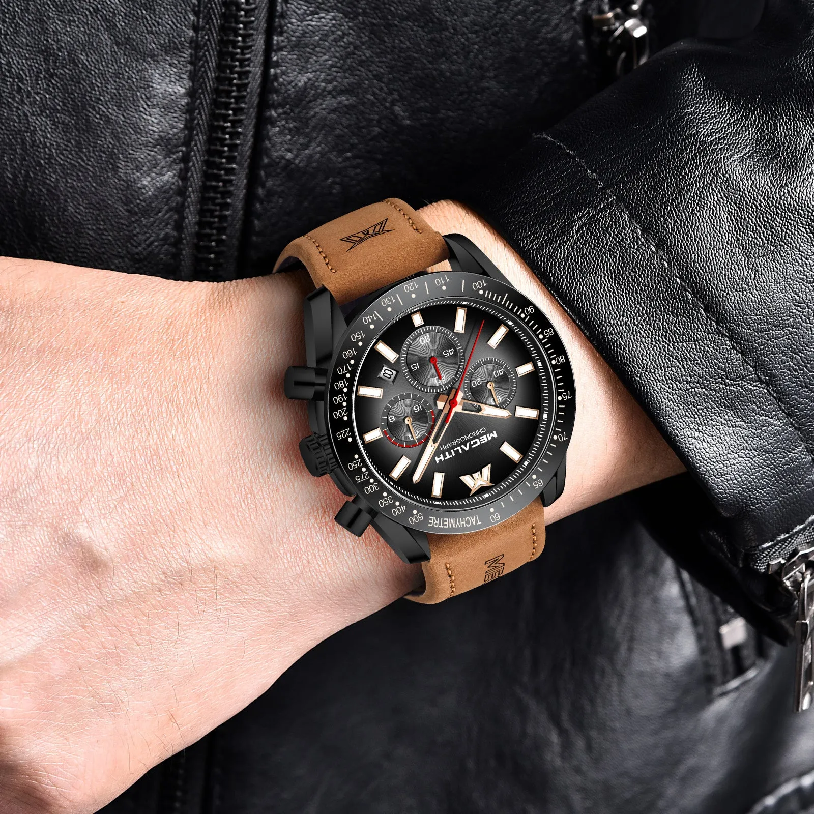 Chronograph Watch | Leather Band | 8274M