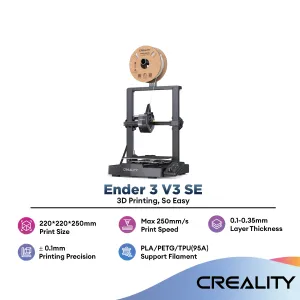 Creality Ender 3 V3 SE 3D Printer with Max 250mm/s Printing Speed Auto Leveling Auto Filament Loading and Unloading Creality Ender-3 V3 SE