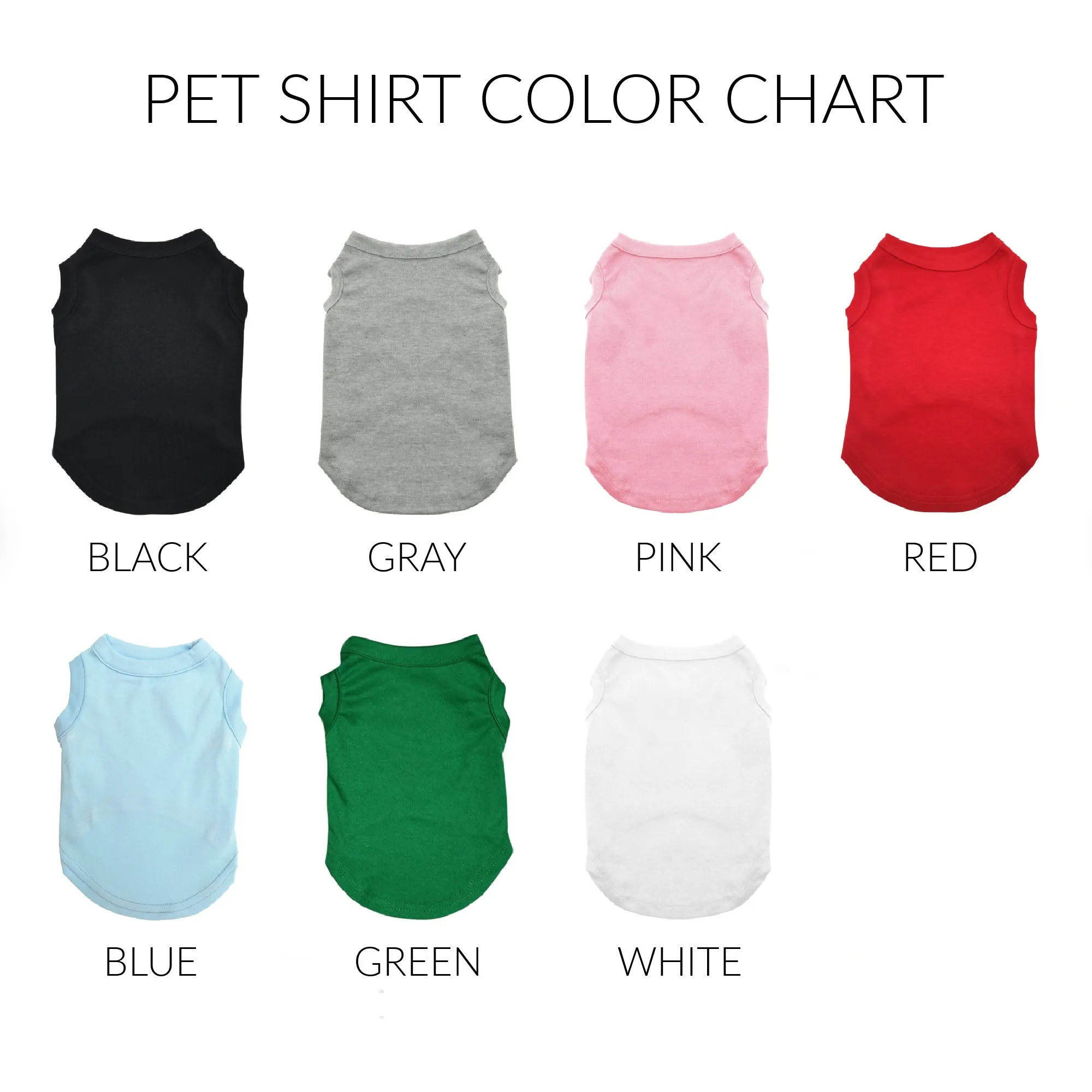 Custom One Color Text or Graphic Pet Shirt