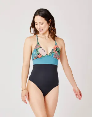 Dahlia One Piece: Jardin w. Black - FINAL SALE