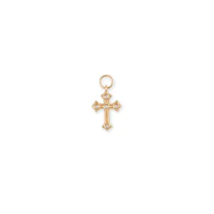 DIAMOND GOTHIC CROSS CHARM