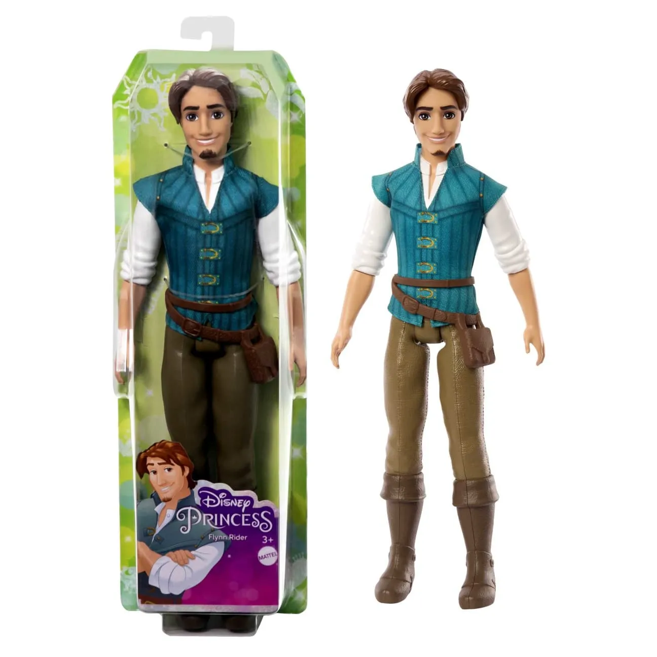 Disney Princess Prince Flynn Rider Fashion Doll In Look Inspired By Disney Movie Tangled by Mattel