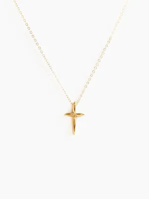 Droplet Cross Necklace