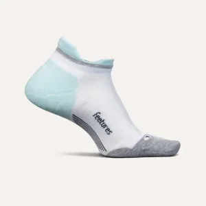 Elite Max Cushion No Show Tab Sock in White Sky