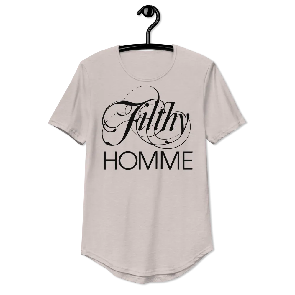 FILTHY HOMME • CURVED HEM T-SHIRT