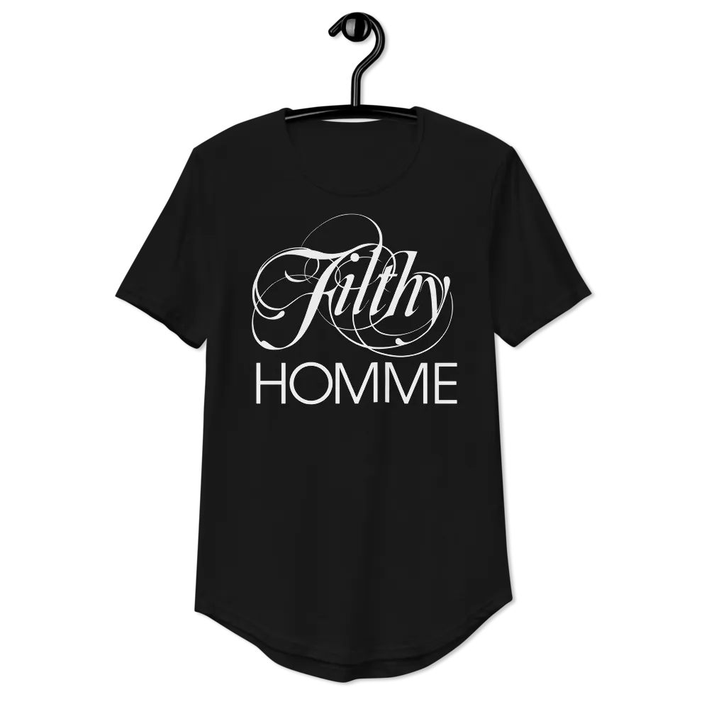 FILTHY HOMME • CURVED HEM T-SHIRT