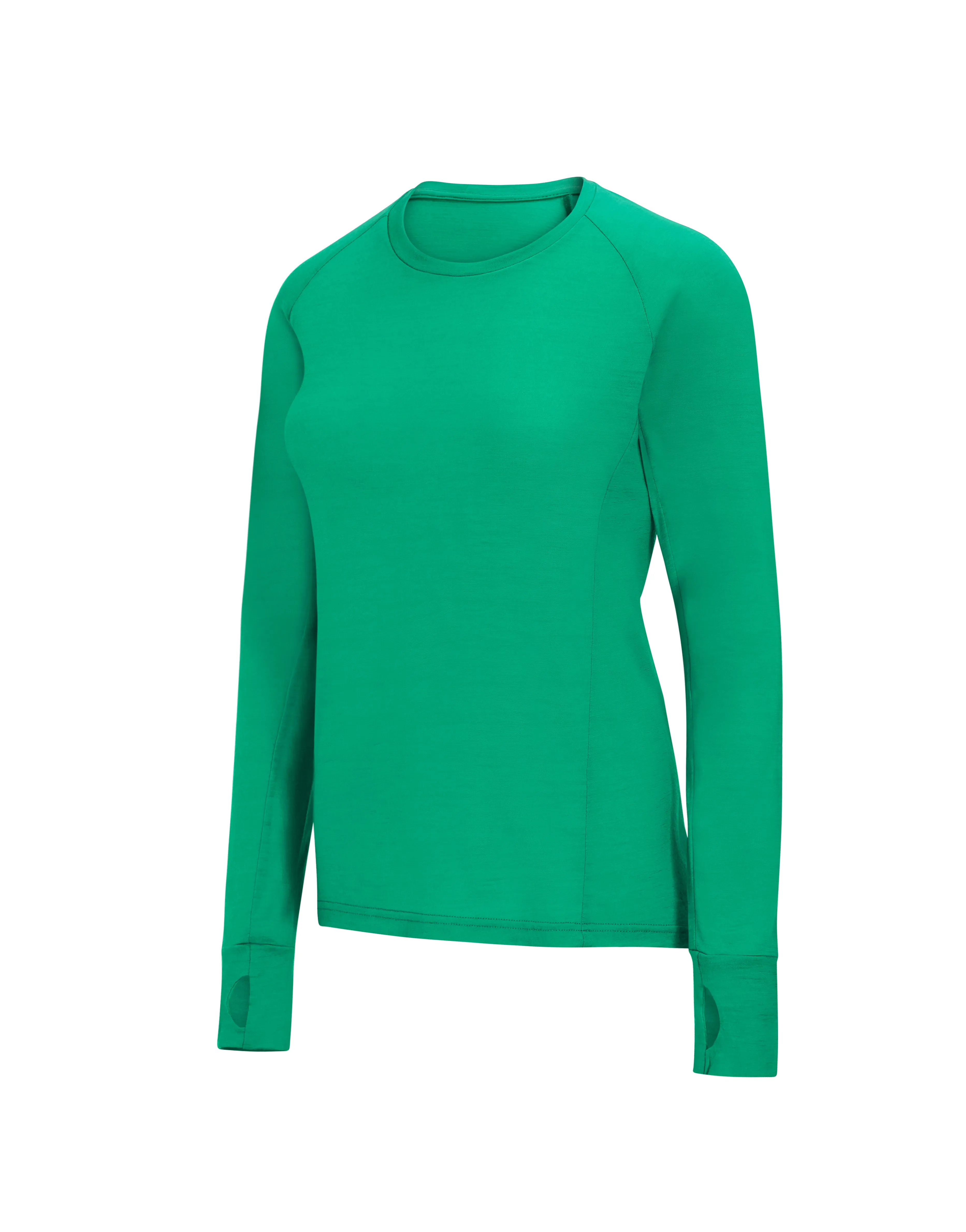 FLORA - Womens Merino Wool Baselayer Long Sleeve, Crew Neck