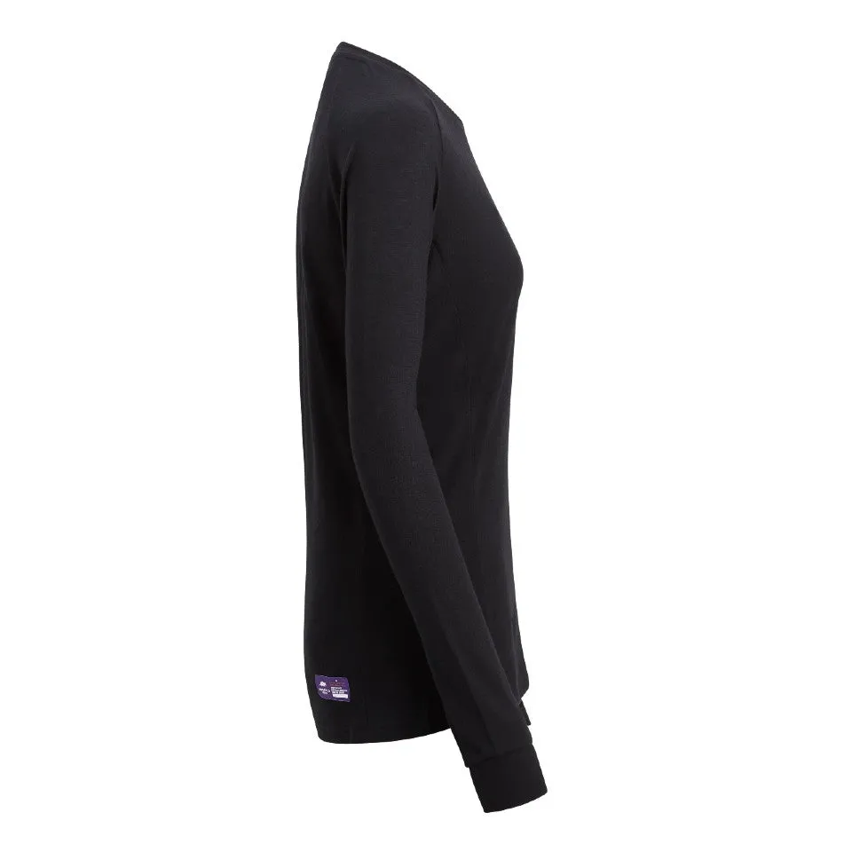 FLORA - Womens Merino Wool Baselayer Long Sleeve, Crew Neck