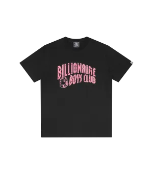 GLITTER ARCH LOGO T-SHIRT - BLACK/PINK