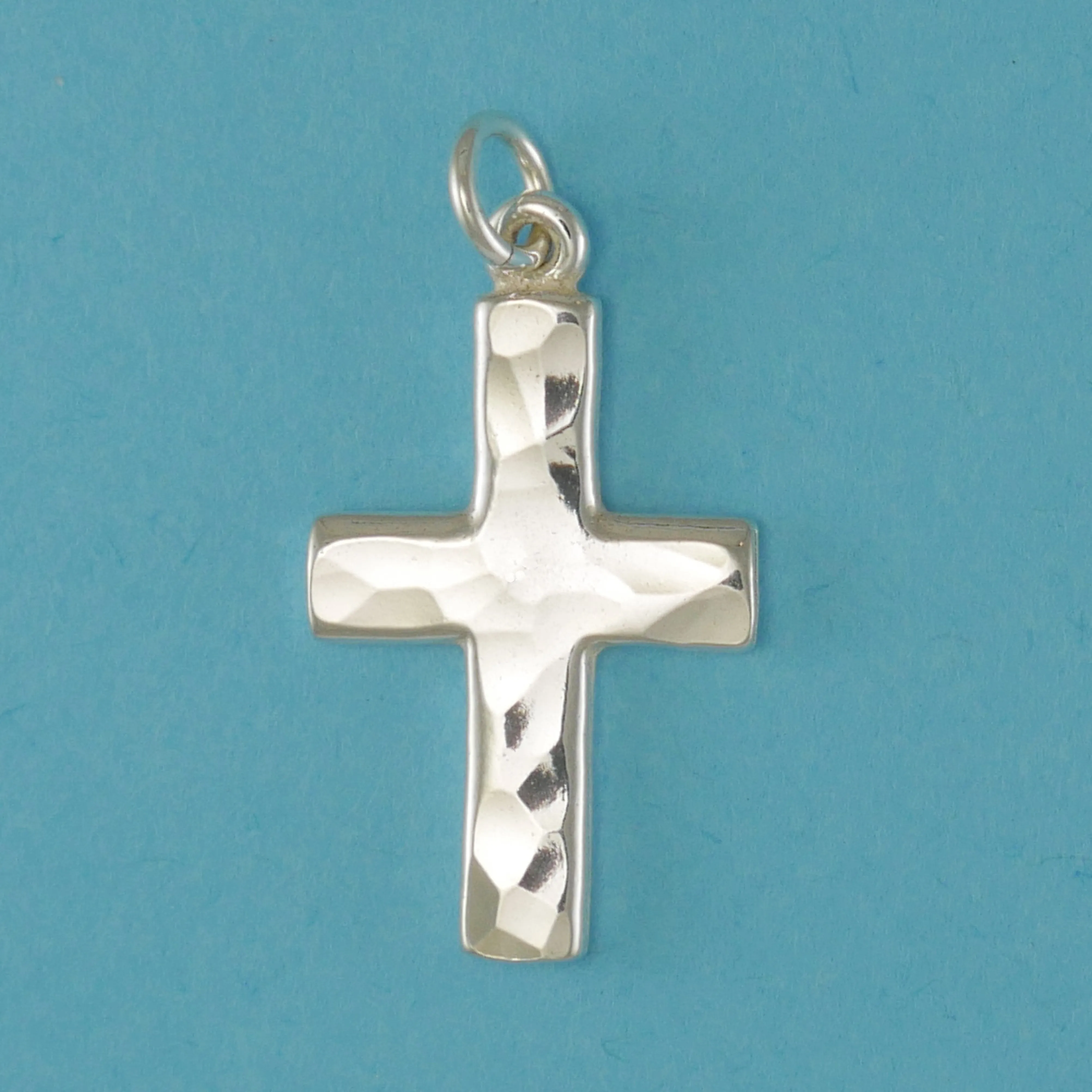 Hand Hammered Cross Charm