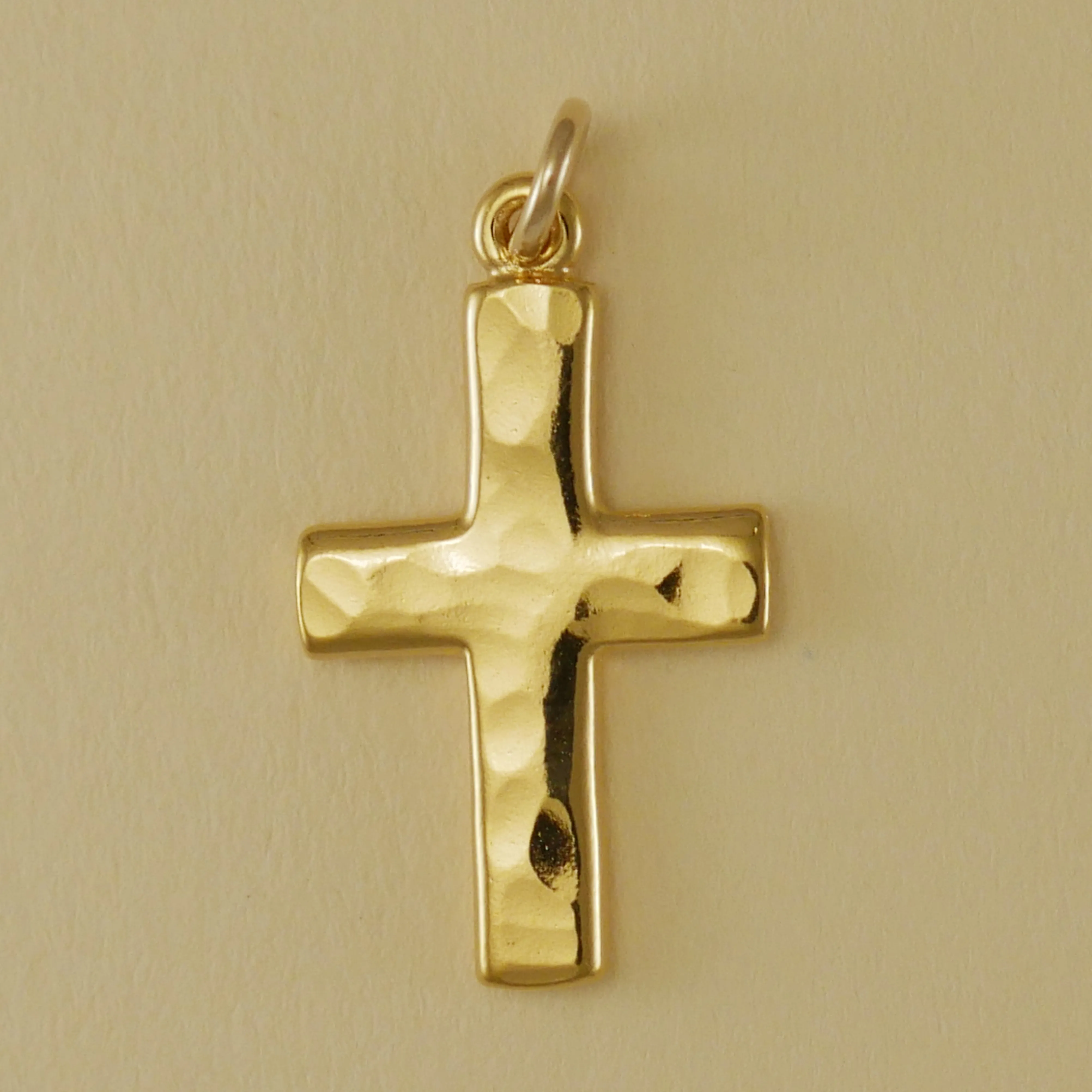 Hand Hammered Cross Charm