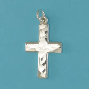 Hand Hammered Cross Charm