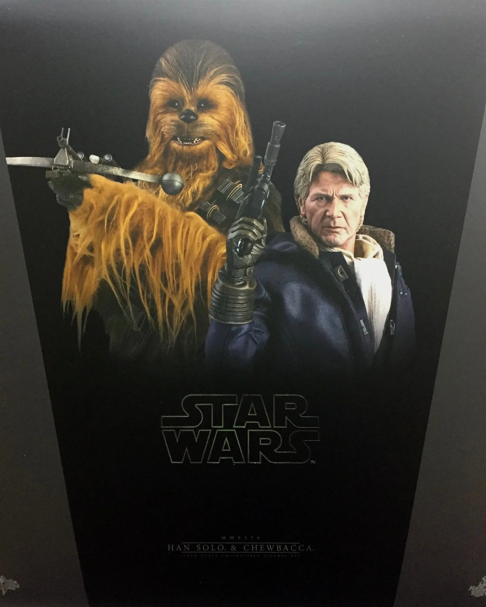 Hot toys MMS376 Star Wars The Force Awaken Han Solo and Chewbacca