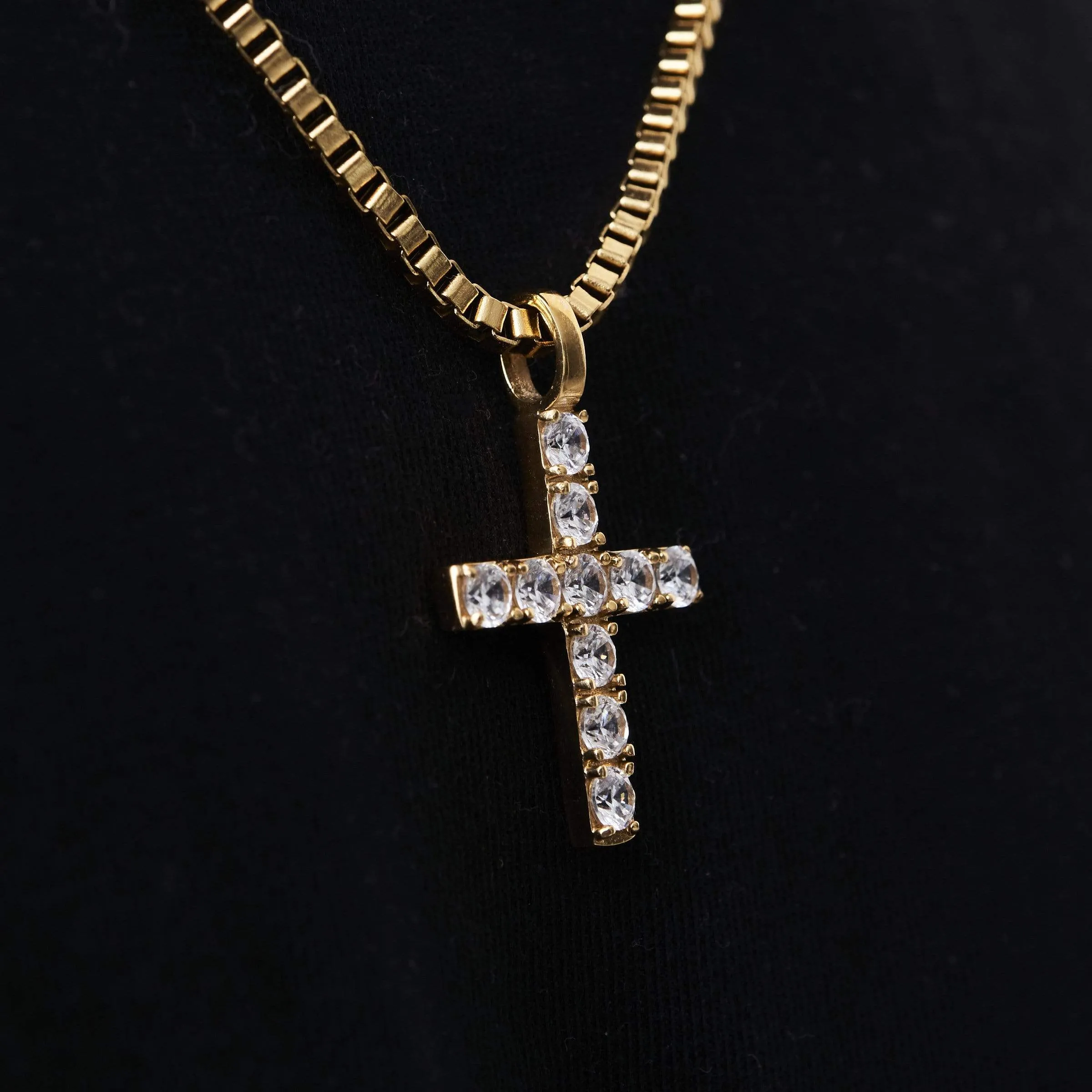 Iced Cross (Gold)