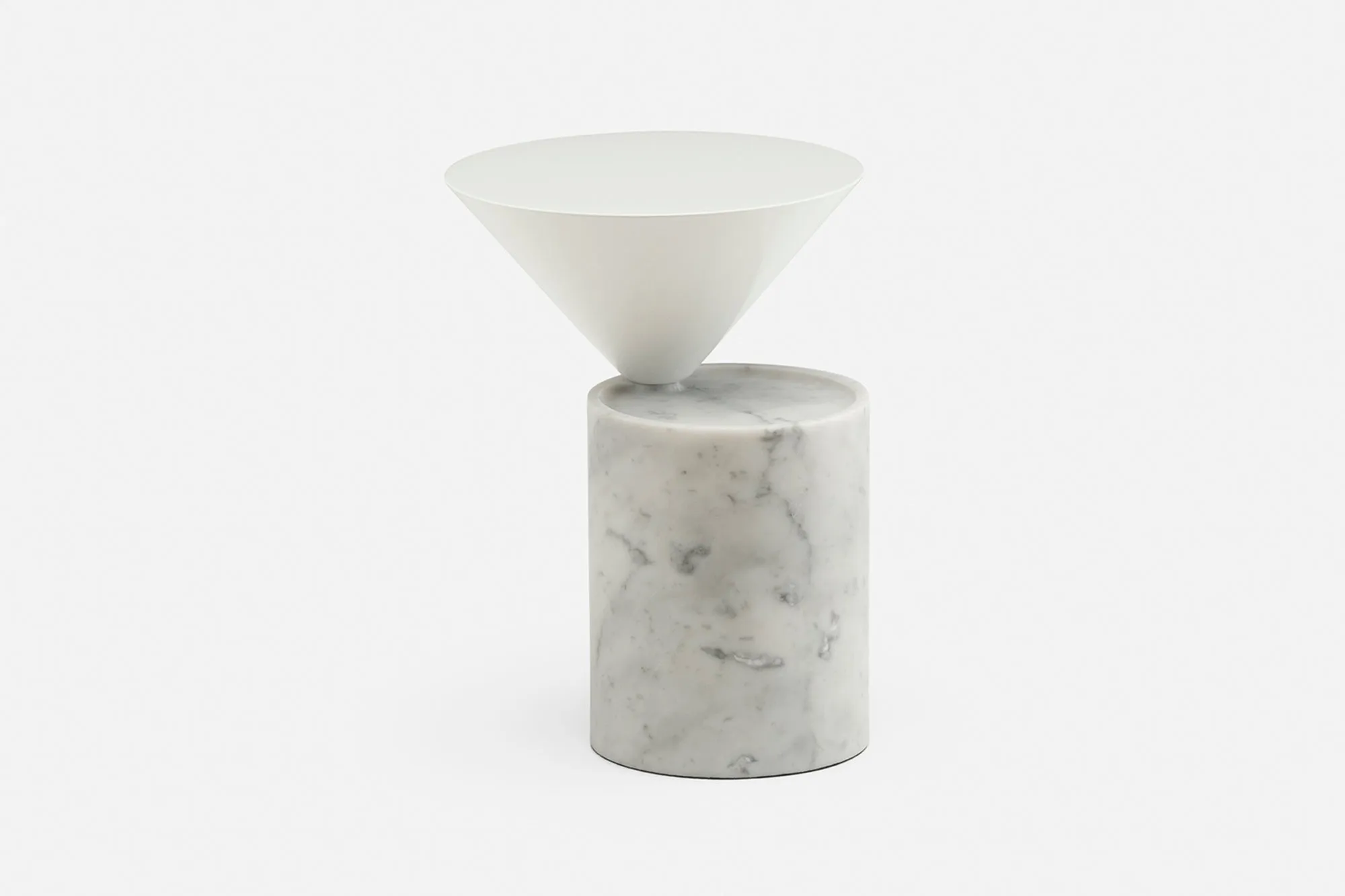 LAUREL SIDE TABLE IN MARBLE