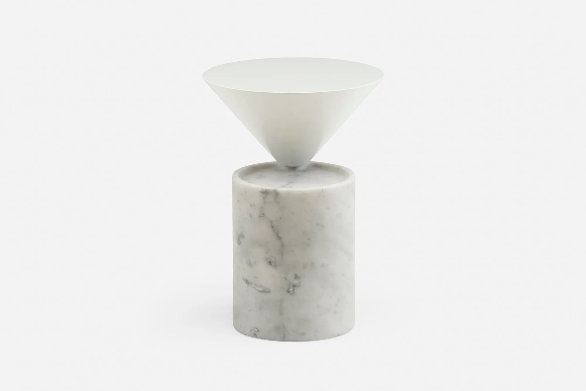 LAUREL SIDE TABLE IN MARBLE