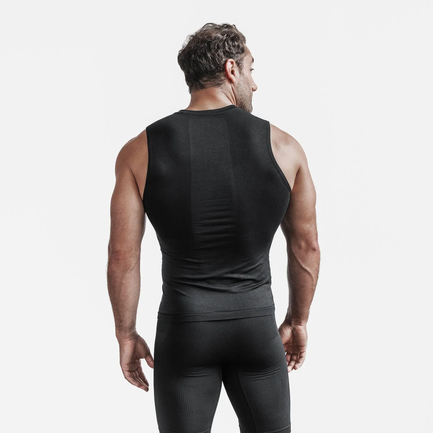 Men's Midweight Seamless Compression Sleeveless Top