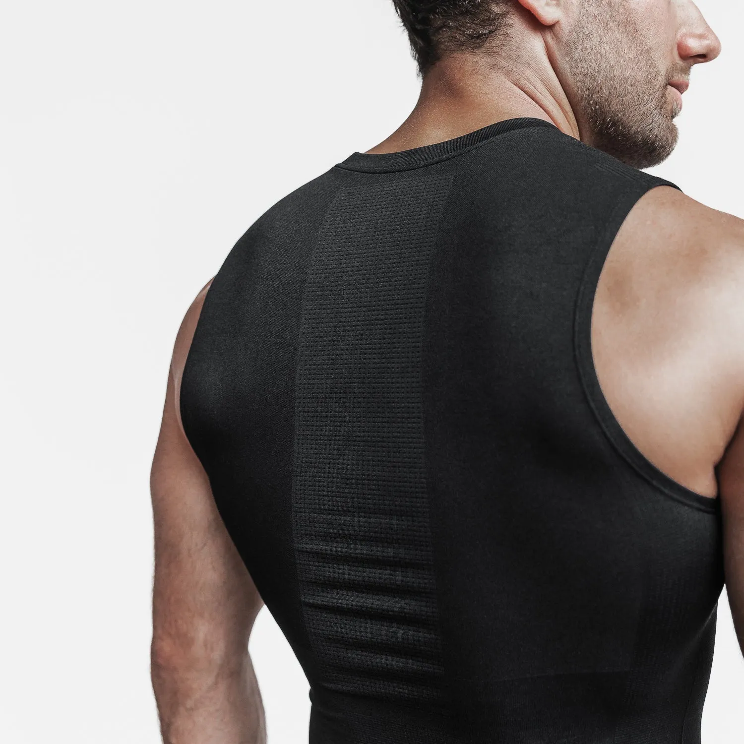 Men's Midweight Seamless Compression Sleeveless Top