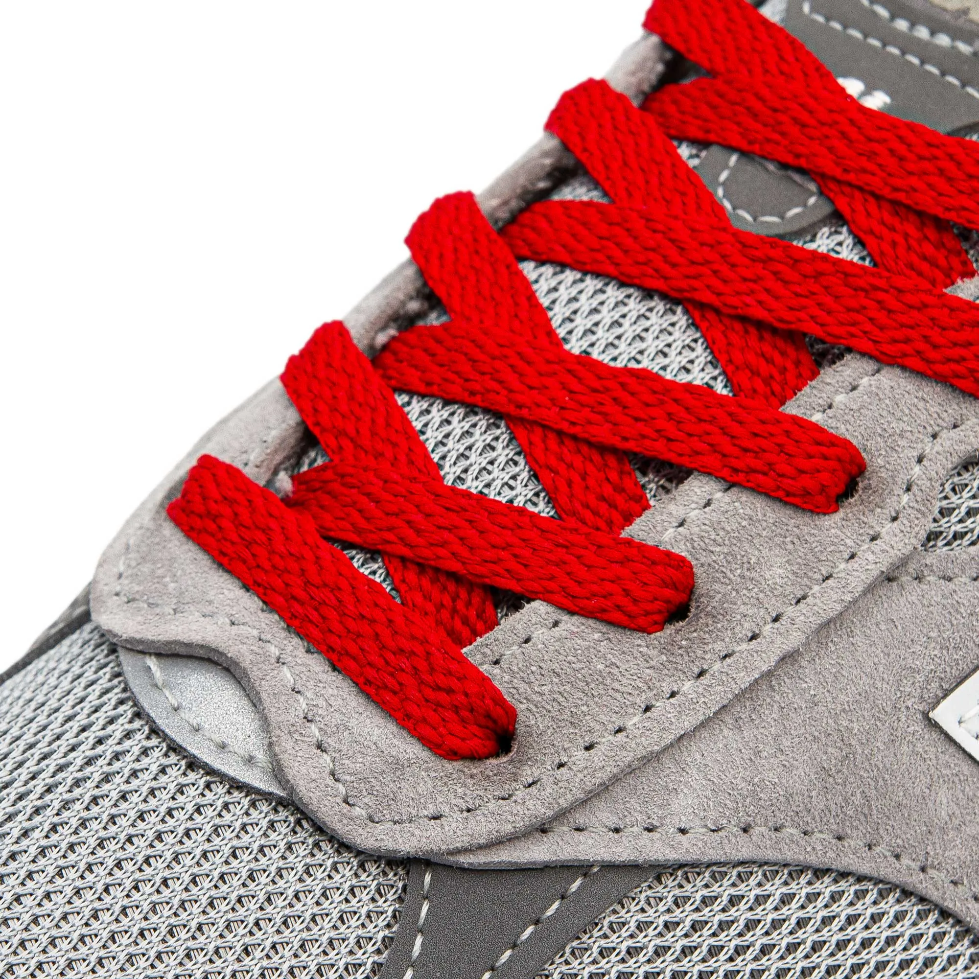 Red Flat Shoe Laces