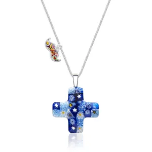 Starry Night Greek Cross Necklace