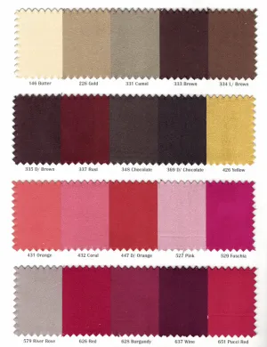 Suede Fabric - Microsuede - 40 Colors - 60&#34; Wide - Faux Suede - Upholstery Weight, Tablecloth, Bags, Pouches, Cosplay, Costume - Sample Swatch