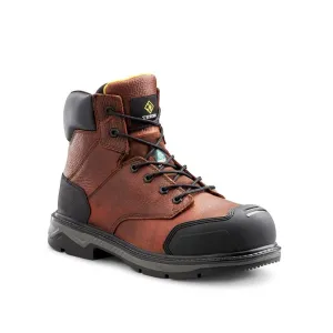 Terra Patton TR0A4NS6BRN Unisex 6" Steel Toe Work Safety CSA Boot  - Brown