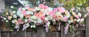 Wedding Arch Flowers, Blush Pink and White Wedding Flowers