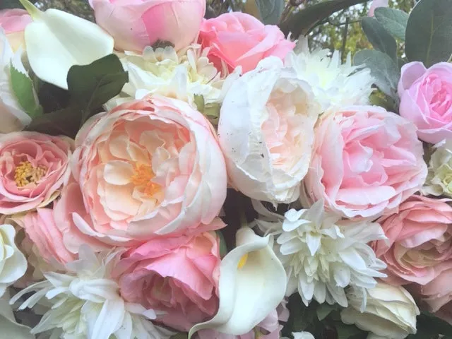 Wedding Arch Flowers, Blush Pink and White Wedding Flowers