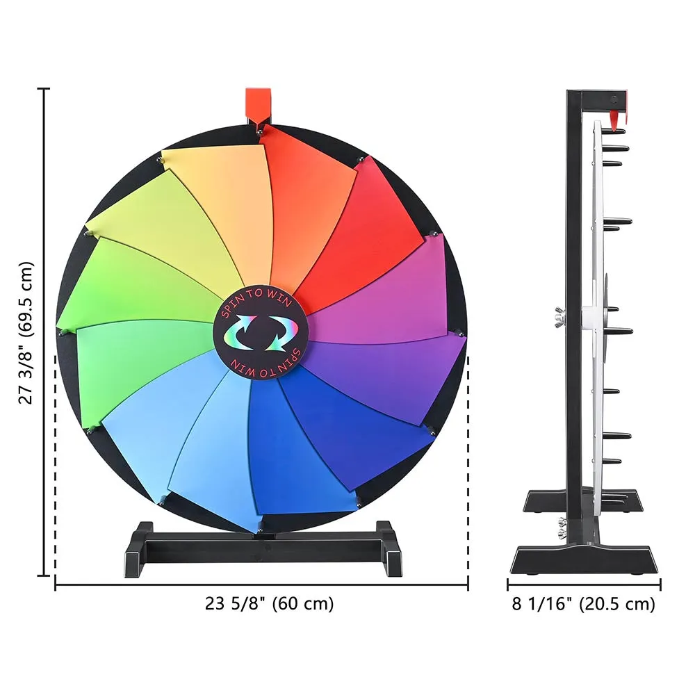 WinSpin Prize Wheel 24" Tabletop Spinning Wheel Dry Erase