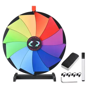 WinSpin Prize Wheel 24" Tabletop Spinning Wheel Dry Erase