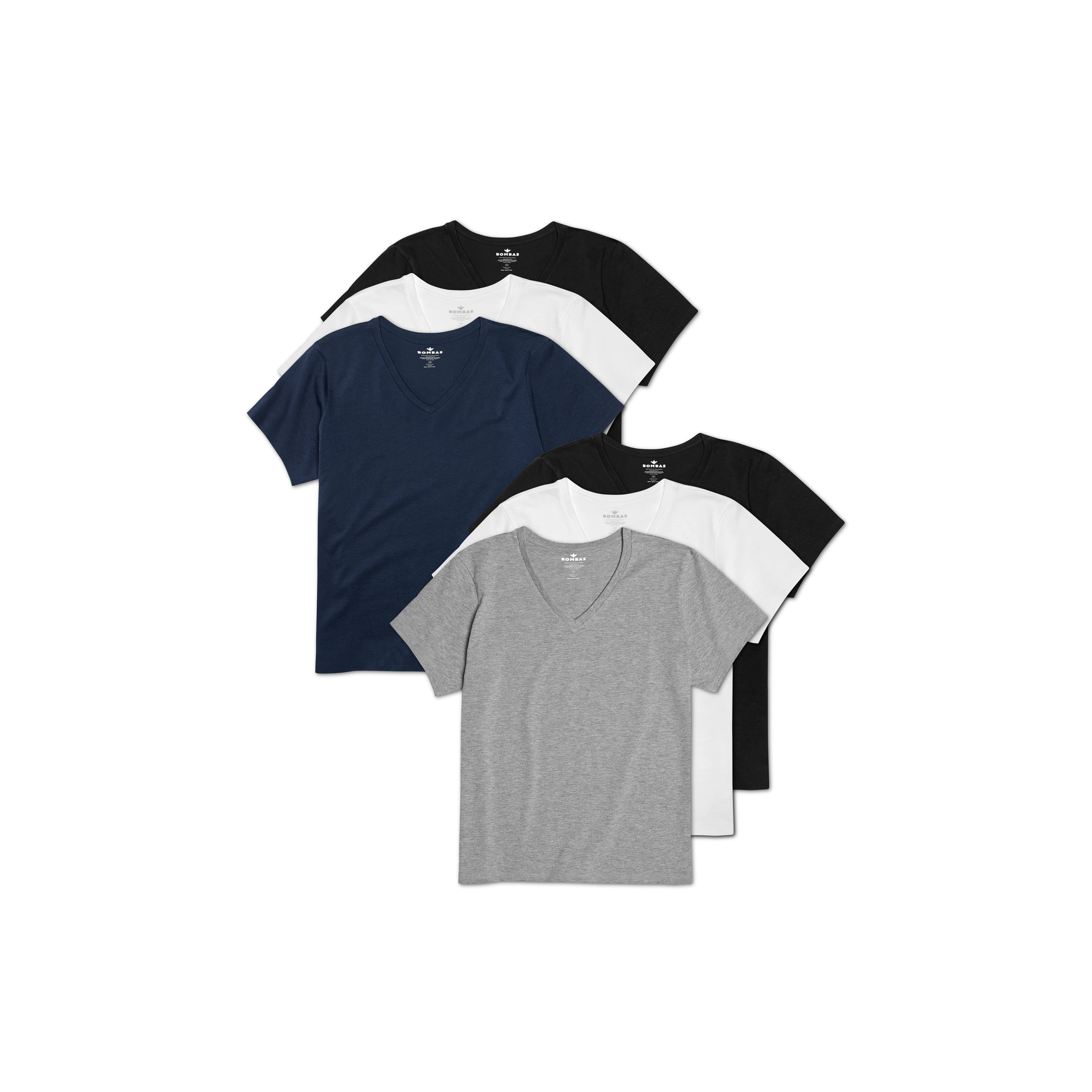 Women's Pima Cotton V-Neck T-Shirt 6-Pack